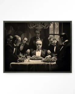 Outlet Urban Cotton Wandkleed Dinner With Gangsters in maat en frame naar keuze