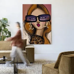 Urban Cotton Wandkleed Diva in maat en frame naar keuze