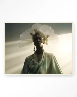 New Urban Cotton Wandkleed Editorial Crown in maat en frame naar keuze