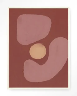 Discount Urban Cotton Wandkleed Elementa Morado 2 in maat en frame naar keuze