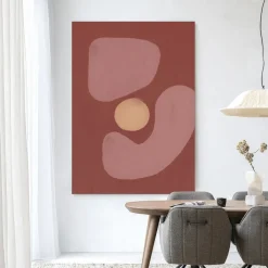 Discount Urban Cotton Wandkleed Elementa Morado 2 in maat en frame naar keuze