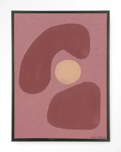 New Urban Cotton Wandkleed Elementa Morado 1 in maat en frame naar keuze