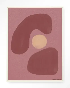 New Urban Cotton Wandkleed Elementa Morado 1 in maat en frame naar keuze