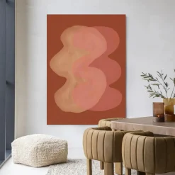 Hot Urban Cotton Wandkleed Elementa Rossa 2 in maat en frame naar keuze