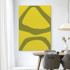 Clearance Urban Cotton Wandkleed Elementa Verde 2 in maat en frame naar keuze