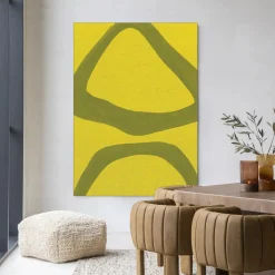 Clearance Urban Cotton Wandkleed Elementa Verde 2 in maat en frame naar keuze