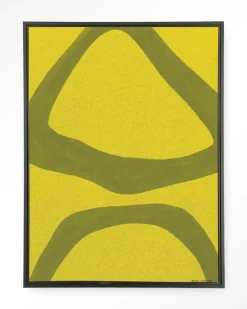 Clearance Urban Cotton Wandkleed Elementa Verde 2 in maat en frame naar keuze