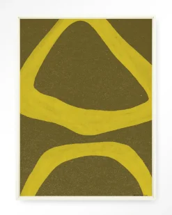 Best Urban Cotton Wandkleed Elementa Verde 1 in maat en frame naar keuze