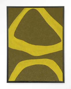 Best Urban Cotton Wandkleed Elementa Verde 1 in maat en frame naar keuze