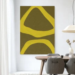 Best Urban Cotton Wandkleed Elementa Verde 1 in maat en frame naar keuze