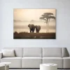 Online Urban Cotton Wandkleed Elephant Mother in maat en frame naar keuze
