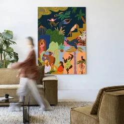 Discount Urban Cotton Wandkleed Fiesta in maat en frame naar keuze