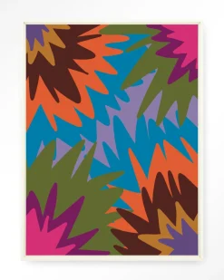 Discount Urban Cotton Wandkleed Fireworks in maat en frame naar keuze