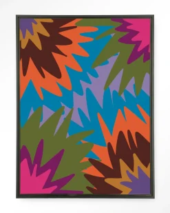 Discount Urban Cotton Wandkleed Fireworks in maat en frame naar keuze