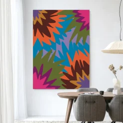 Discount Urban Cotton Wandkleed Fireworks in maat en frame naar keuze