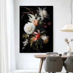 Urban Cotton Wandkleed Flower Selection in maat en frame naar keuze