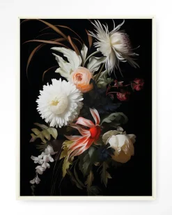 Urban Cotton Wandkleed Flower Selection in maat en frame naar keuze