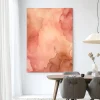 New Urban Cotton Wandkleed Flowing Pink in maat en frame naar keuze