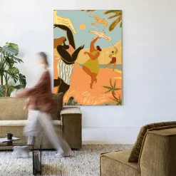 Online Urban Cotton Wandkleed Fly High in maat en frame naar keuze