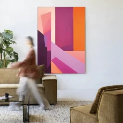 Best Urban Cotton Wandkleed Folded Lines in maat en frame naar keuze