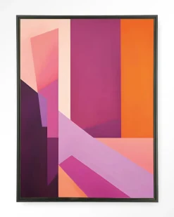 Best Urban Cotton Wandkleed Folded Lines in maat en frame naar keuze