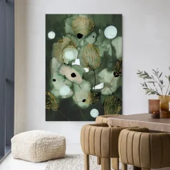 Discount Urban Cotton Wandkleed Forest Flower in maat en frame naar keuze