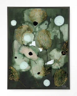 Discount Urban Cotton Wandkleed Forest Flower in maat en frame naar keuze