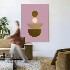 Sale Urban Cotton Wandkleed Forma 1 Beige in maat en frame naar keuze