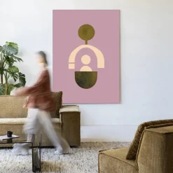 Outlet Urban Cotton Wandkleed Forma 2 Lilac in maat en frame naar keuze