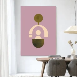 Outlet Urban Cotton Wandkleed Forma 2 Lilac in maat en frame naar keuze