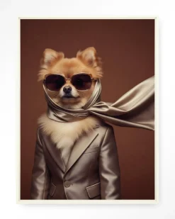 Discount Urban Cotton Wandkleed Foxy in maat en frame naar keuze