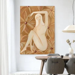 Discount Urban Cotton Wandkleed Freely Blooming in maat en frame naar keuze