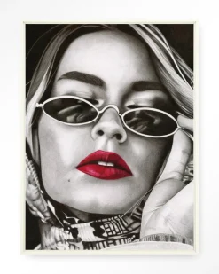 Sale Urban Cotton Wandkleed Fresh Red in maat en frame naar keuze