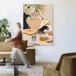 Discount Urban Cotton Wandkleed Fruitful Spread in maat en frame naar keuze