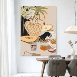 Discount Urban Cotton Wandkleed Fruitful Spread in maat en frame naar keuze