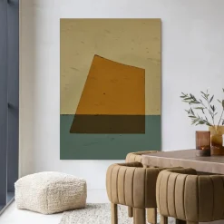 Best Urban Cotton Wandkleed Geen Beige in maat en frame naar keuze