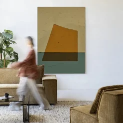 Best Urban Cotton Wandkleed Geen Beige in maat en frame naar keuze