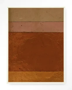 New Urban Cotton Wandkleed Geen Bruin Roze Achtig in maat en frame naar keuze