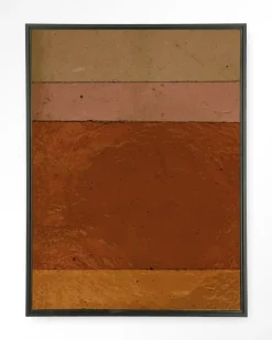 New Urban Cotton Wandkleed Geen Bruin Roze Achtig in maat en frame naar keuze