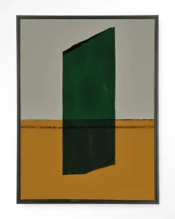 New Urban Cotton Wandkleed Geen Mosgroen in maat en frame naar keuze