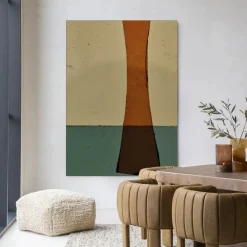 Best Urban Cotton Wandkleed Geen Mosterd in maat en frame naar keuze