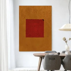 Urban Cotton Wandkleed Geen Rood in maat en frame naar keuze