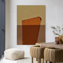 Discount Urban Cotton Wandkleed Geen Soort Van Oranje in maat en frame naar keuze