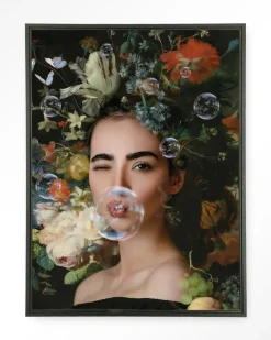 New Urban Cotton Wandkleed Gifts Of Nature in maat en frame naar keuze