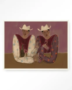 Discount Urban Cotton Wandkleed Good Ranch Talk in maat en frame naar keuze