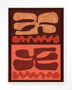 Best Urban Cotton Wandkleed Groovy Neutral in maat en frame naar keuze