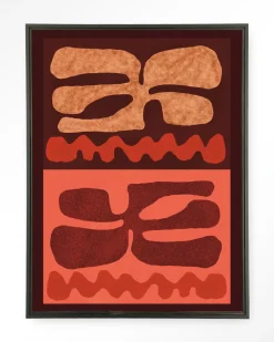 Best Urban Cotton Wandkleed Groovy Neutral in maat en frame naar keuze