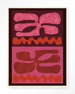 Best Urban Cotton Wandkleed Groovy Pink in maat en frame naar keuze