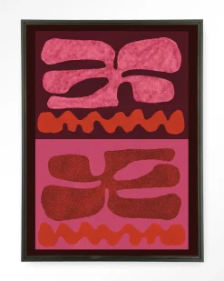 Best Urban Cotton Wandkleed Groovy Pink in maat en frame naar keuze