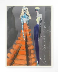 Sale Urban Cotton Wandkleed Gucci in maat en frame naar keuze